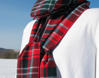 New Brunswick Tartan Schal und flache Cap Combo made in New Brunswick, Kanada