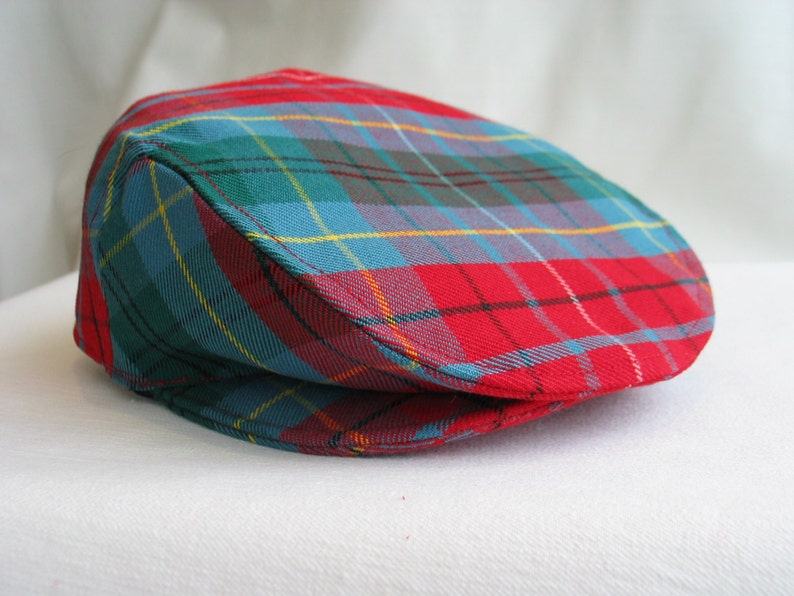 red plaid ivy cap