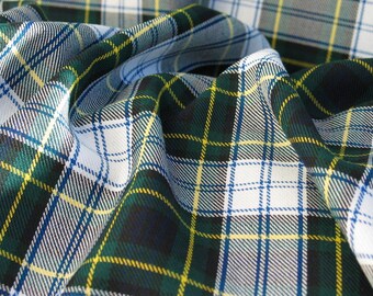 Dress Gordon Tartan Fabric, Plaid Material by the Yard