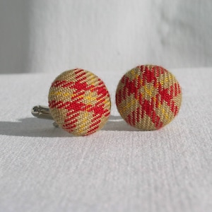 Saskatchewan Tartan Cuff Links