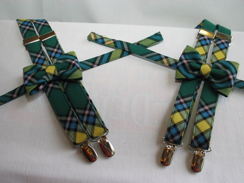 matching suspenders and tie