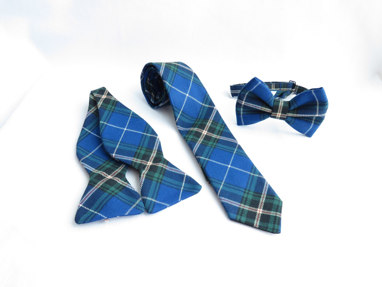 Nova Scotia Tartan Bow Tie Canadian Tartan Tie Royal Blue Etsy