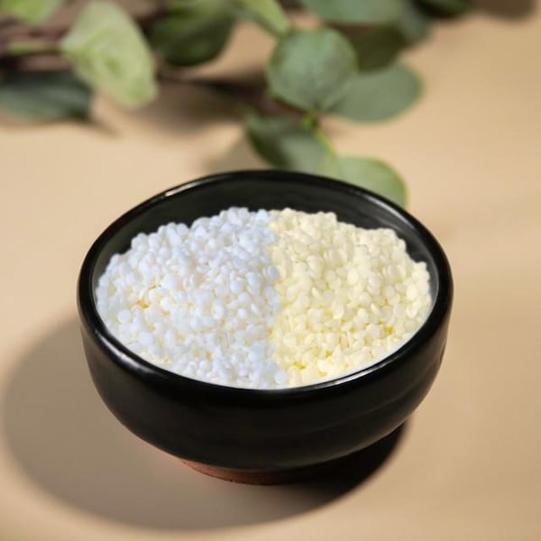 Pure Beeswax Beads (White) - Cosmetic Grade, Pure, 100% Natural
