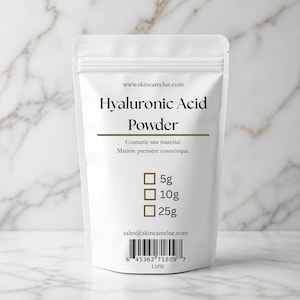 100 % rent hyaluronsyrapulver - Listning A: (10 g - 50 g)