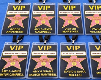 Hollywood VIP Pass, Editable Star Badge, Red Carpet Party Ticket (Digital Download)