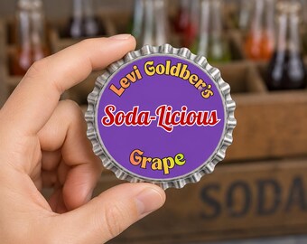 Colorful Bottle Cap Escort Card, Candy Party Decor, Editable Place Card, Soda Pop Theme, Sweet Shop Table Decor, Mitzvah