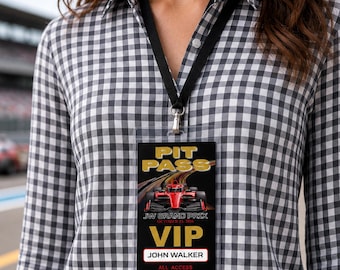 IndyCar VIP Pit Pass Template, Racing Birthday Invitation, Bar Mitzvah Decor (Digital Download)