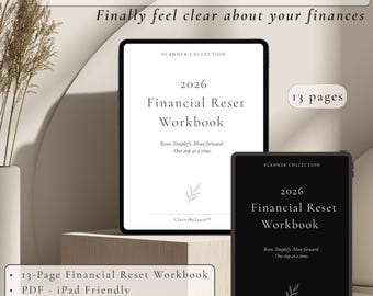 2026 Budget Planner Printable | Spending Tracker, Savings Challenge, Financial Reset Workbook