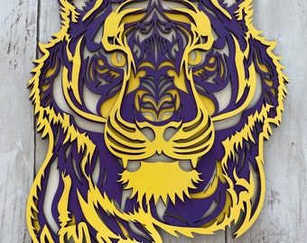 Purple and Gold Tiger