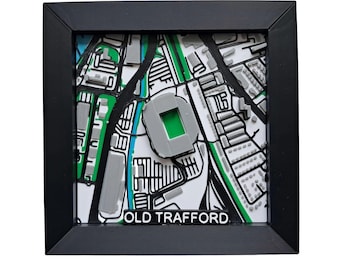 Carte du stade imprimée en 3D ANY TEAM, décoration de fan de football