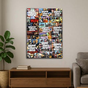 Grand theft auto poster - Etsy 日本
