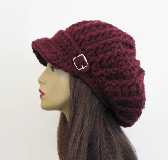 バーガンディ ウール ニット キャスケット バーガンディ ウール ニット キャスケット 【公式通販】