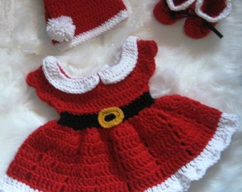 mrs claus dress baby