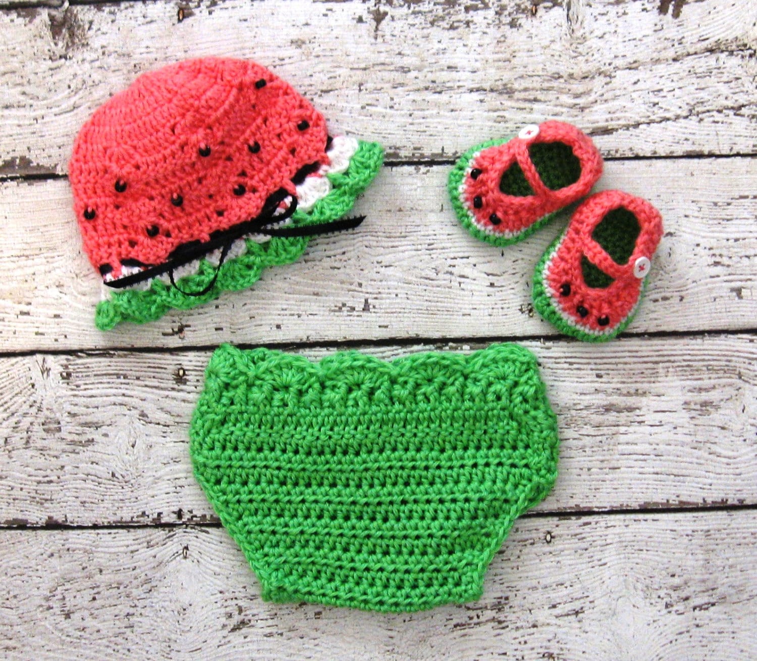 Crochet Tutorial Watermelon Newborn Baby Socks