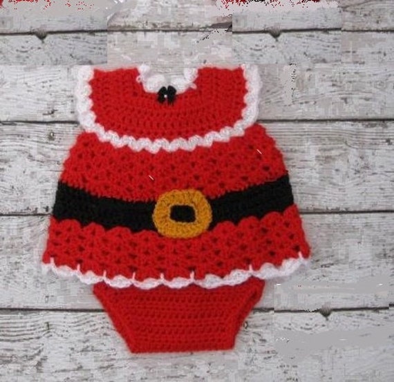 crochet baby christmas dress pattern