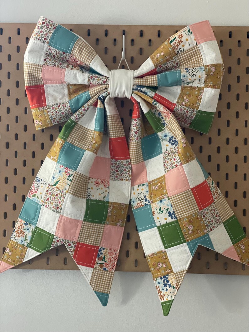 Patchwork Bow Pattern Patchwork Quilted Bow Sewing Pattern PDF • Confident Beginner • Scrap ...