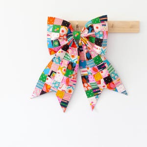 Patchwork Bow Pattern Patchwork Quilted Bow Sewing Pattern PDF • Confident Beginner • Scrap ...