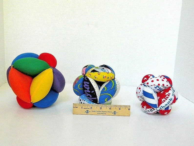 Soft Clutch Ball Rainbow Colors Montessori Learning Baby Etsy