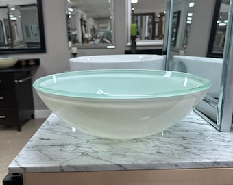 White Glass Vessel Bowl