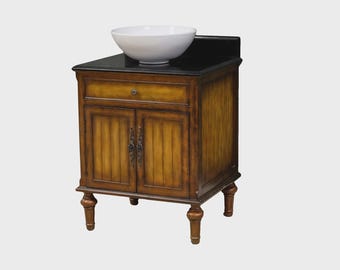 Sophia Vanity Sink, 26" Rustic Bathroom Cabinet