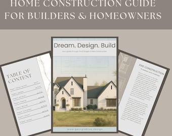 New Construction Guide | Home Build Client Education System | 8 Stage Building a Digital Home Planner