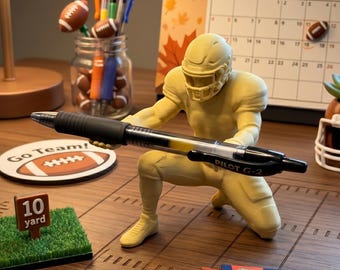 Custom Football Player Pen Holder with Name, USA Football Desk Decor, 3D Printed Pen Stand, Sports Lover Gift, Gift for Him