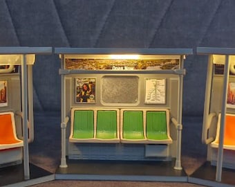 MBTA Green Line Subway Train Lamp | Boston Transit Desk Decor | 3D Printed Train Night Light | MBTA Gift for Commuters | Boston Railway Lamp