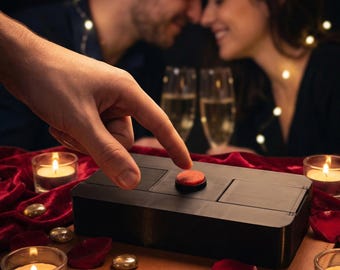 Surprise Proposal Ring Box – Secret Button Engagement Ring Box – Romantic Proposal Gift – Unique Ring Reveal Box for Girlfriend Boyfriend
