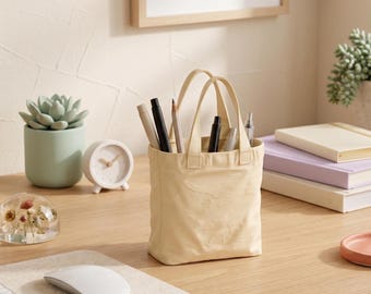 Tote Bag Pen Holder, 3D Printed Pencil Holder, Teacher Gift, Back To School Gift, Dorm Room - Cute Desk Organizer, Unique Stationer Storage