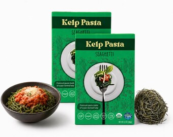 Seaghetti: Low Carb Kelp Pasta | 1g Net Carb | Grain-Free Keto & Vegan Noodles