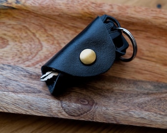 Personalized Leather Key Cover for Motorcycles | Upcycled Leather Key Organizer | Scratch Protection & Silent | Sustainable Biker Gift