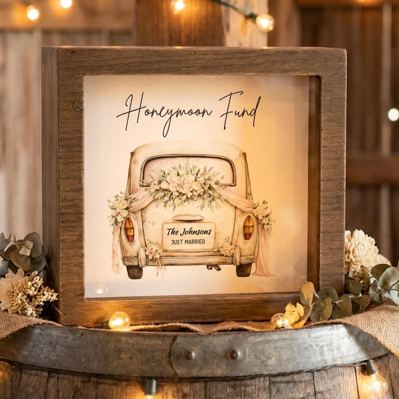 Honeymoon Fund Display - Etsy