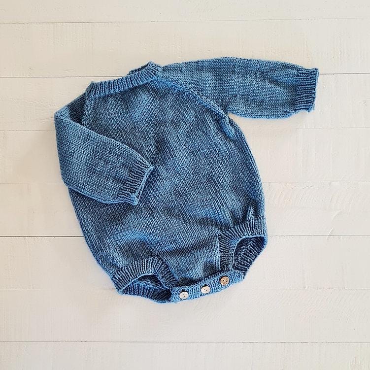 Albert Romper - Hand-knitted merino wool baby and toddler onesie
