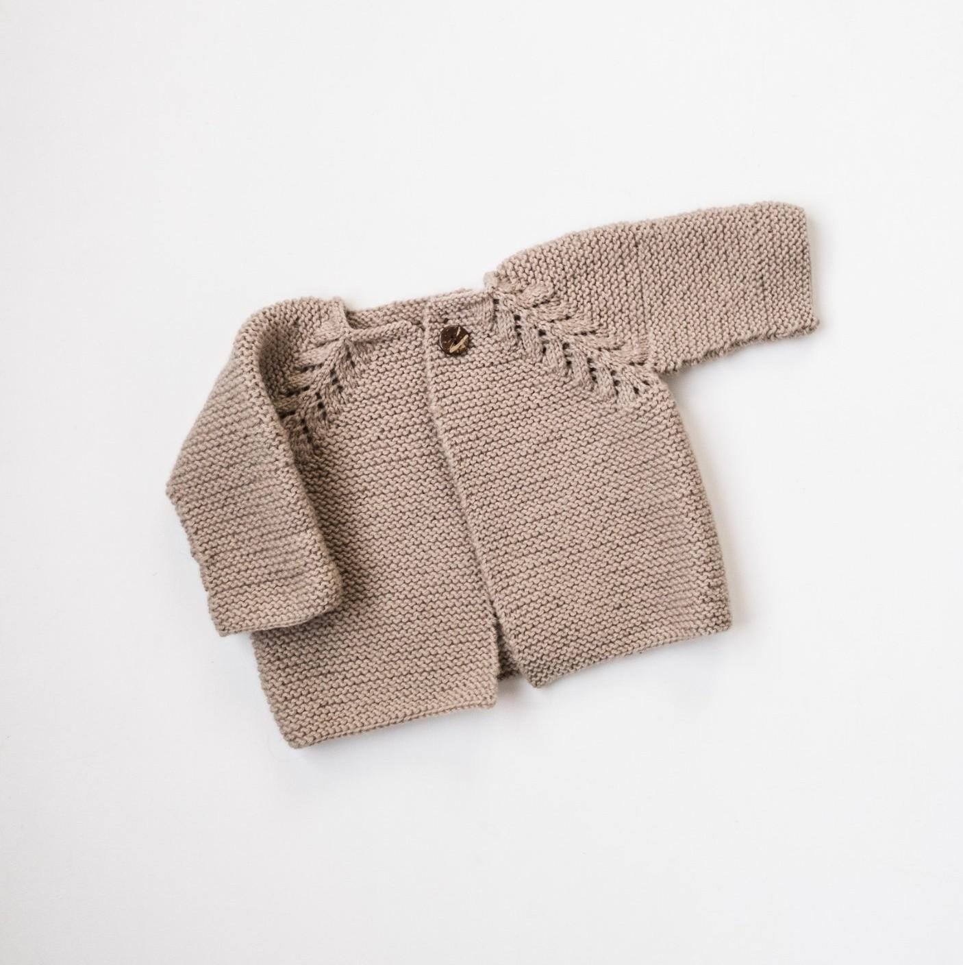Viktor Cardigan - Hand-knitted merino wool baby and toddler chunky cardy