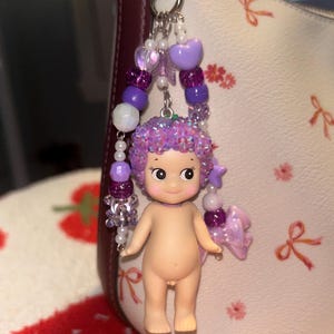 Bedazzled Sonny Angel Keychain - 1 angel grape