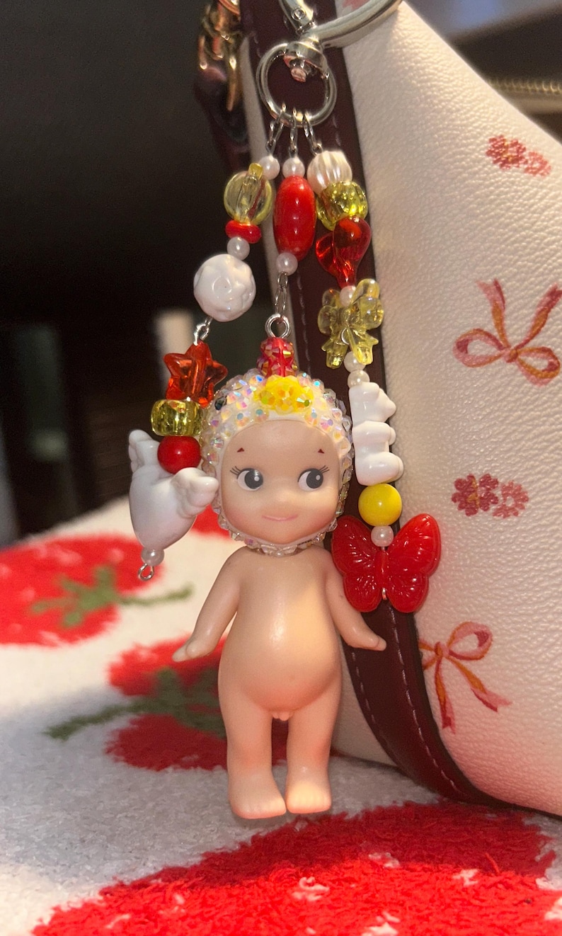 Bedazzled Sonny Angel Keychain - 1 angel chicken