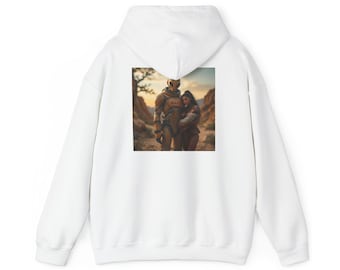 Mars Interspeties Grafik Hoodie | Retro Weltraum Poster, SciFi Mond Illustration