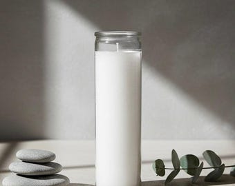 Vela de oración espiritual blanca de 7 días