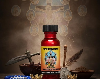 The 7 African Powers Spiritual Oil for Orisha Protection & Blessings