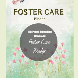 Foster Parent Binder, Foster Care Planner, Case Notes (Digital Download)