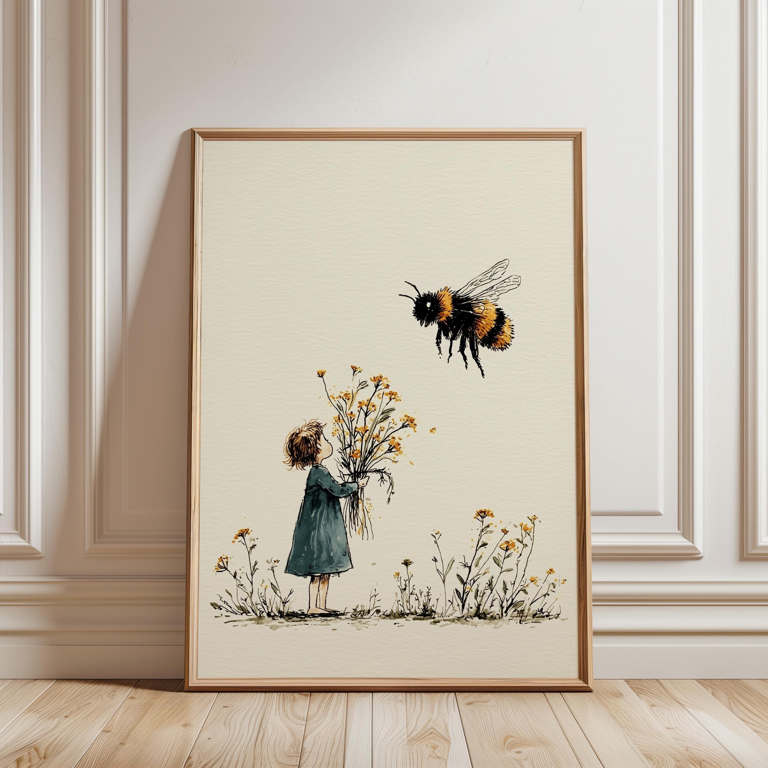 Bee Print Dress - Etsy