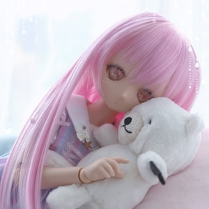 DoubleK DollfieDream DD SD bjd wig 9&quot;/23cm Straight style [2021 Sept Updated]