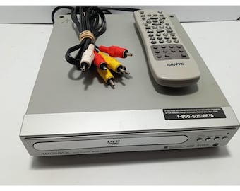 Magnavox MWD200GA DVD Player Silver Dolby Digital Spatializer w/ Remote