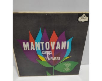 Mantovani songs to remember record vinyl