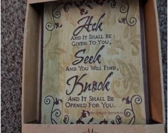 Pair of Inspirational Words Wall Decor Signs