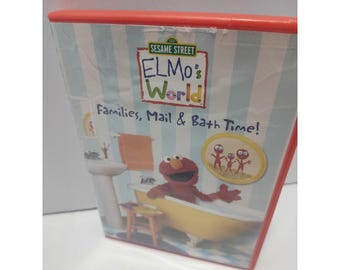 Sesame Street Elmo's World Families Mail and Bath Time DVD 3 Episode FREE SHIP
