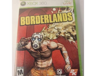 Borderlands with manual and case - Xbox 360 cib