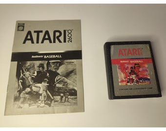 RealSports Baseball (Atari 2600, 1982) game and manual