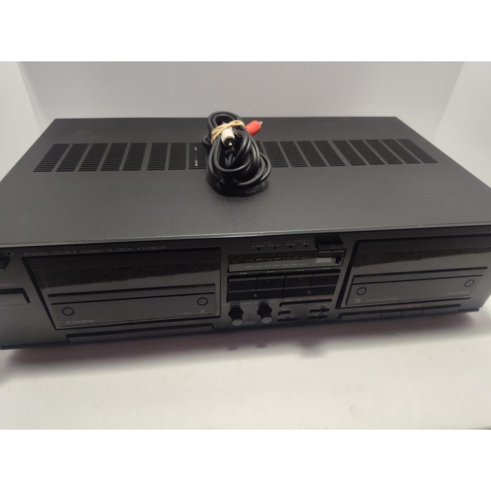一点限り！✨KENWOOD Stereo Double Auto Reverse Kenwood Kx-78cw Dual Auto Reverse Cassette Deck Dolby B/C High