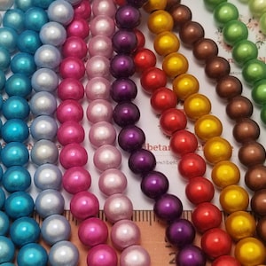 1 strand of 8mm Miracle Lucite Beads 45 beads in each strand color to choose.